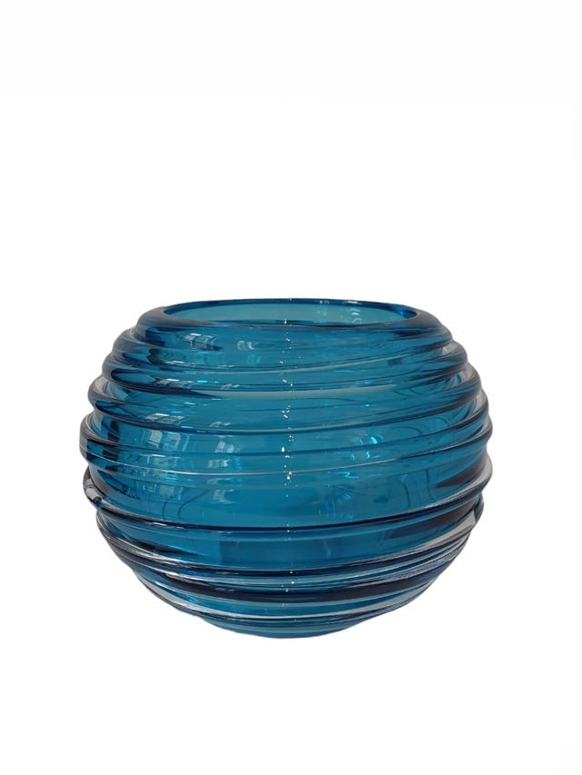 Fy-shan Küçük Sarmal Vazo - Mavi