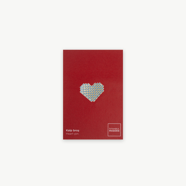 Pin - Heart Modern - Gray
