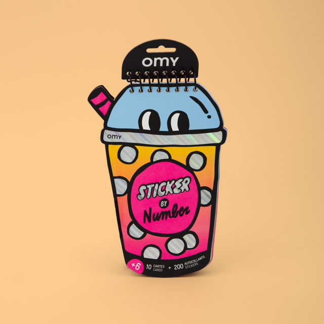 Omy - Sticker By Number - Bubble Tea
