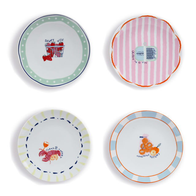 Fern&Co - 4'lü Tatlı Tabağı - Bon App (Kutusuz)