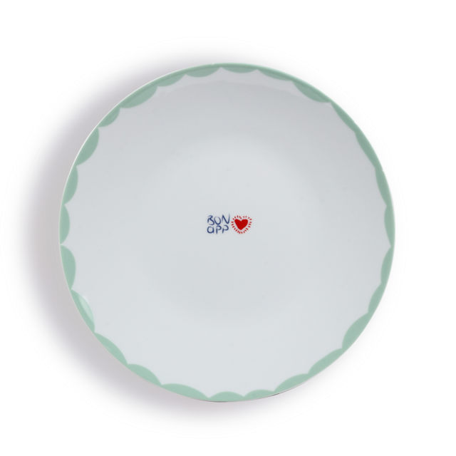 Fern&Co - Servis Tabağı - Bon App - Yeşil