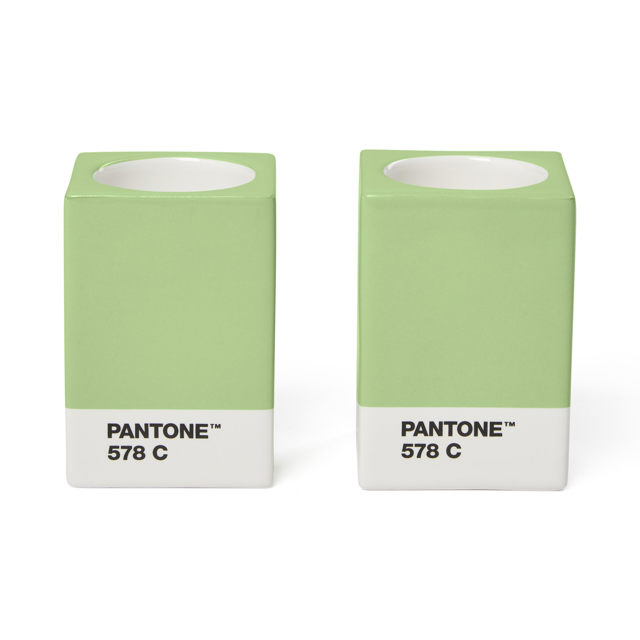 Pantone - Candle Holder - Light Green - 2 Pieces