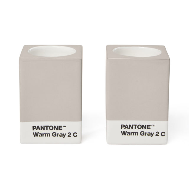 Pantone - Candle Holder - Warm Gray - 2 Pieces