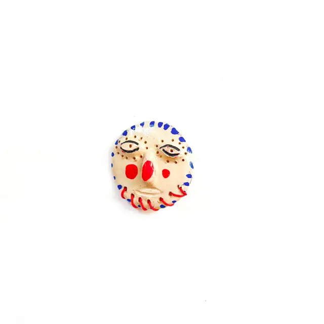 Tanti - Brooch - Fancy Dude - Red & Navy