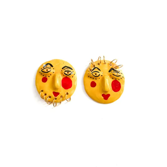 Tanti -Earrings - Fancy Dudes - Yellow