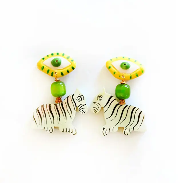 Tanti - Earrings - Eye of The Zebra