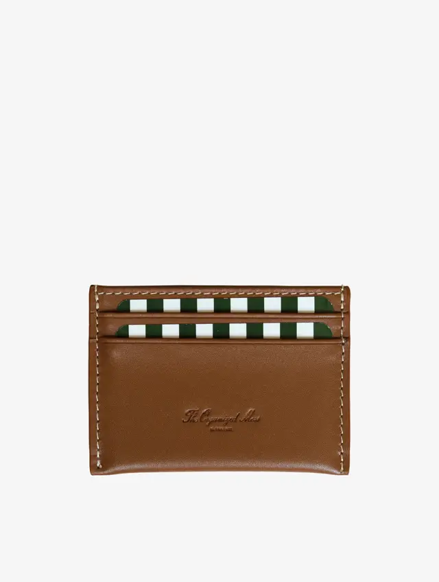 The Organized Mess - Leather Card Holder - Brown