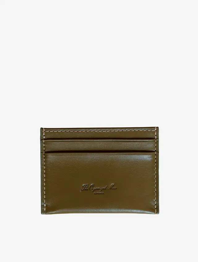 The Organized Mess - Leather Card Holder - Green