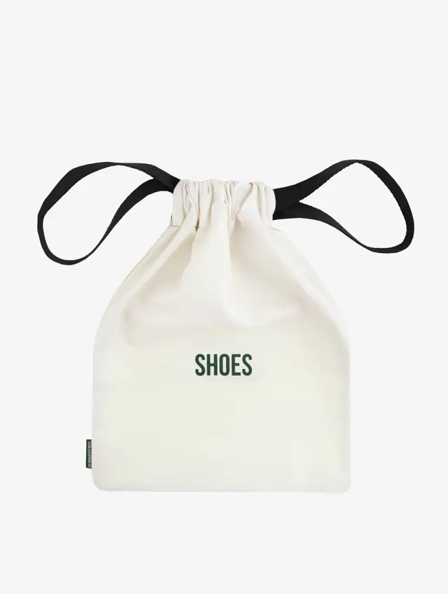 The Organized Mess - Large Shoes Drawstring Bag -  Ecru
