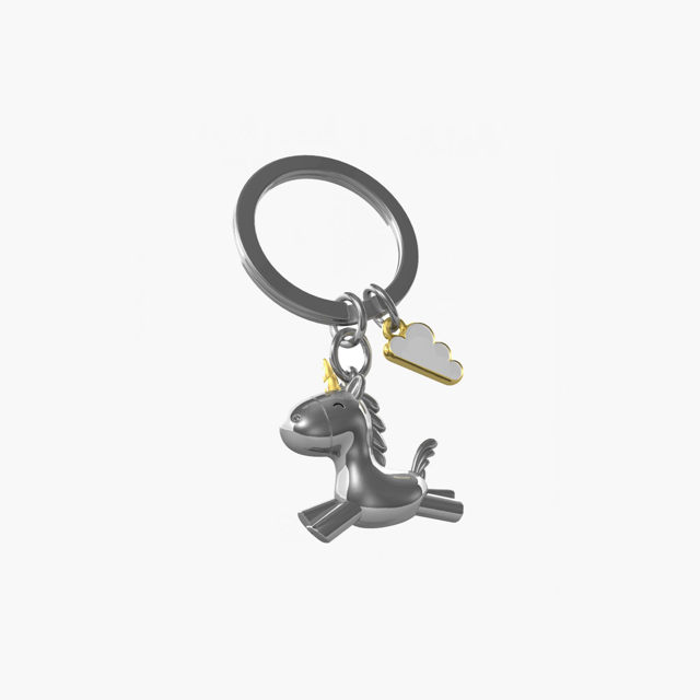 Key Ring - 3D Flying Unicorn