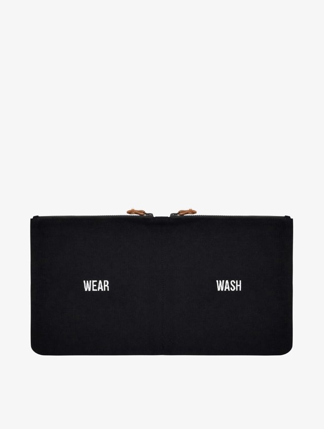 The Organized Mess - Double Pouched Bag - Wear & Wash - Black