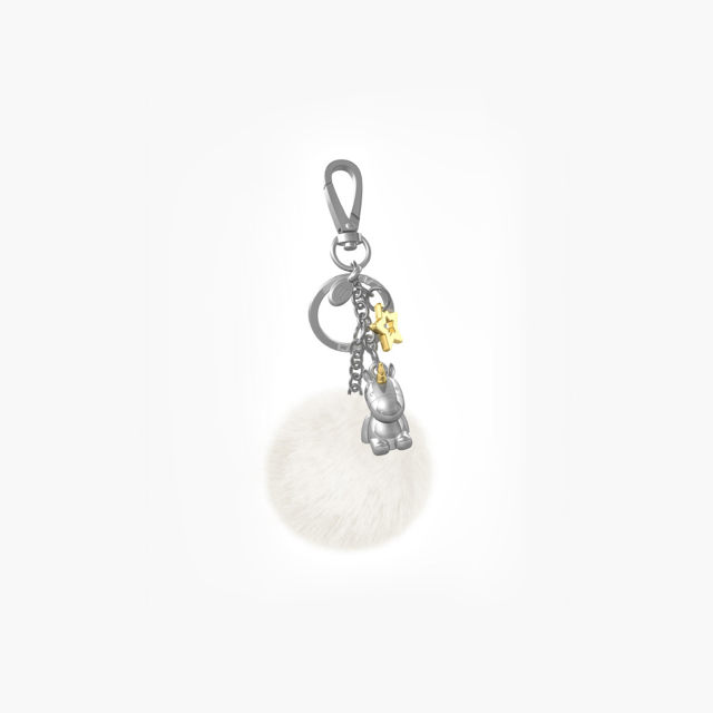 Key Ring - 3D Unicorn Charm
