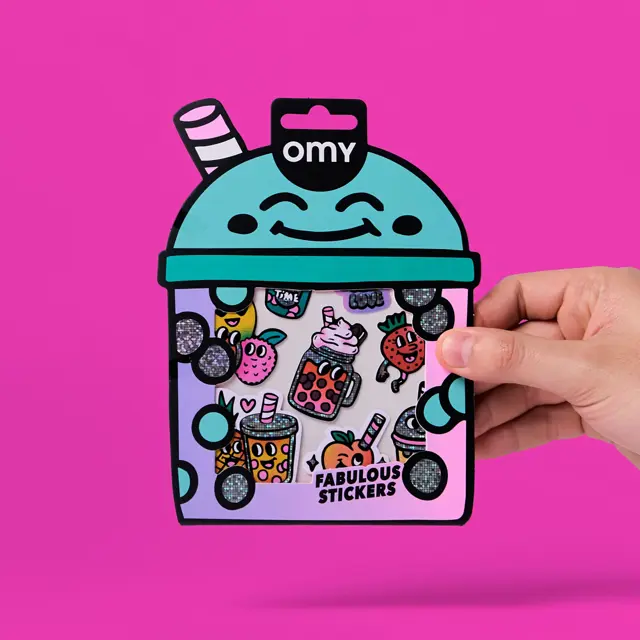 Omy - Sticker Big - Bubble Tea