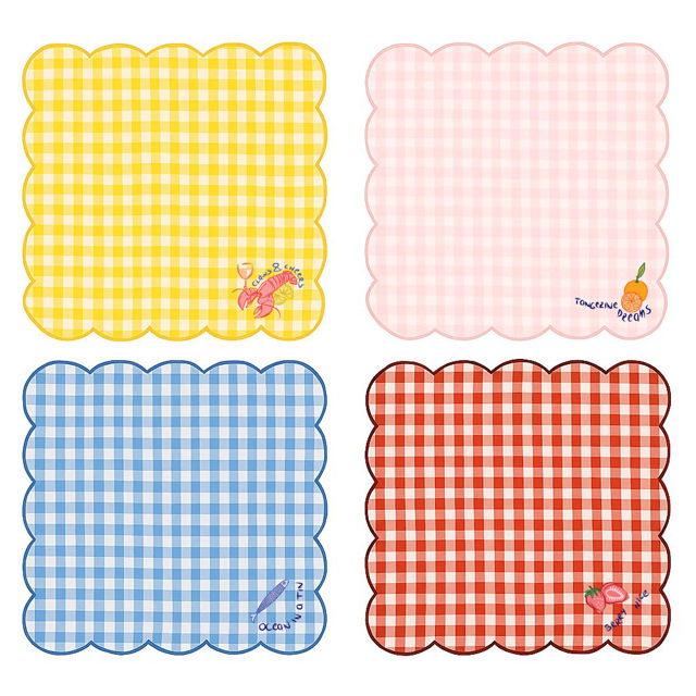 Fern&Co - Placemat Set of 4 - Bon App - Gingham