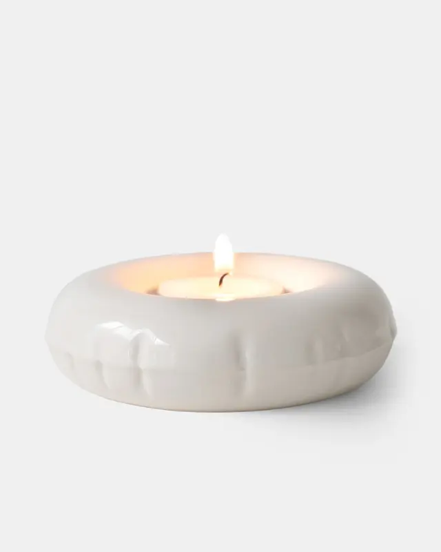 Home Studyo - Candle Holder - Moby - Bone - Gloss