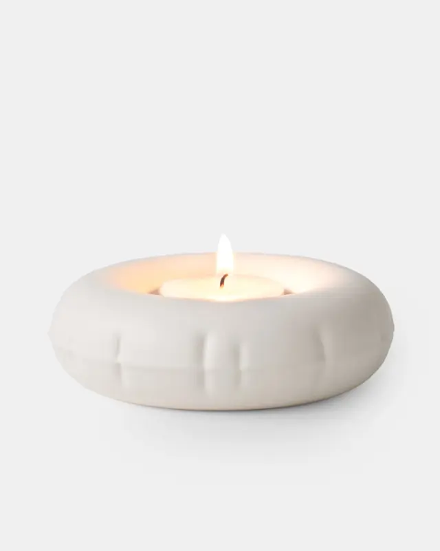 Home Studyo - Candle Holder - Moby - Bone - Matte