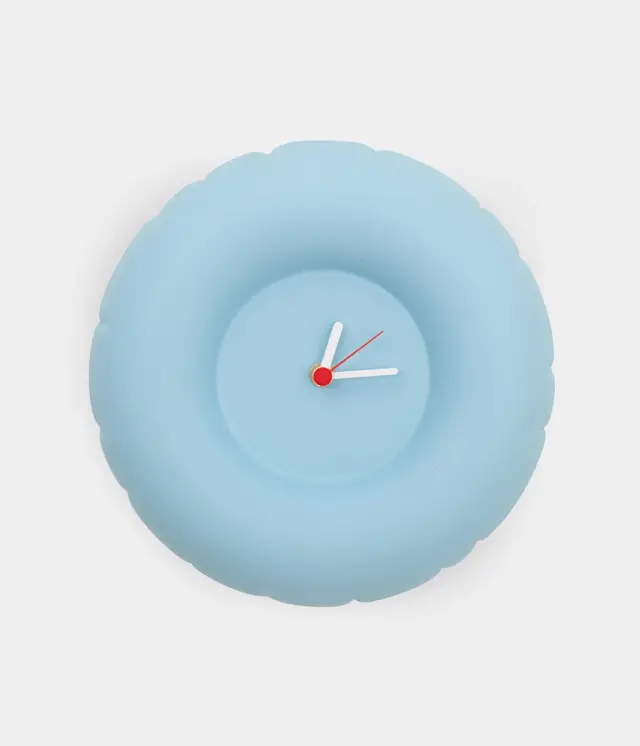 Home Studyo - Clock - Holly - Sky Blue - Matte