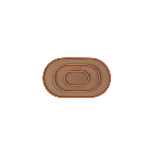 Uniqka Plato Oval - Trio Mono - Beige