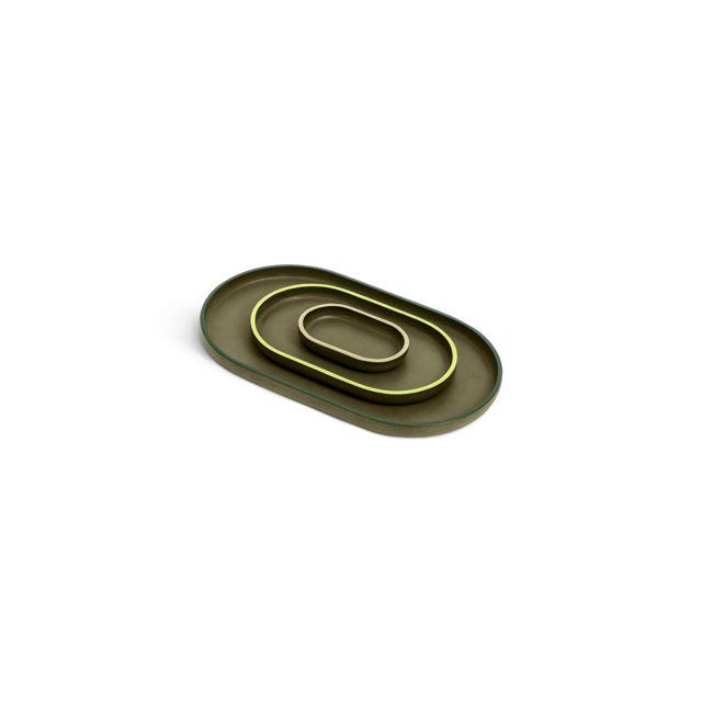 Uniqka Plato Oval - Trio Multi - Green