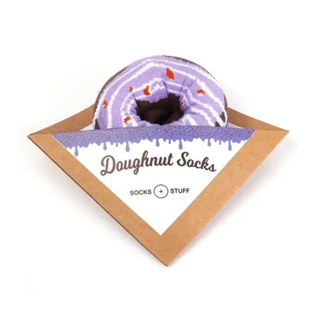 Socks + Stuff - Berry Berry Donut Socks