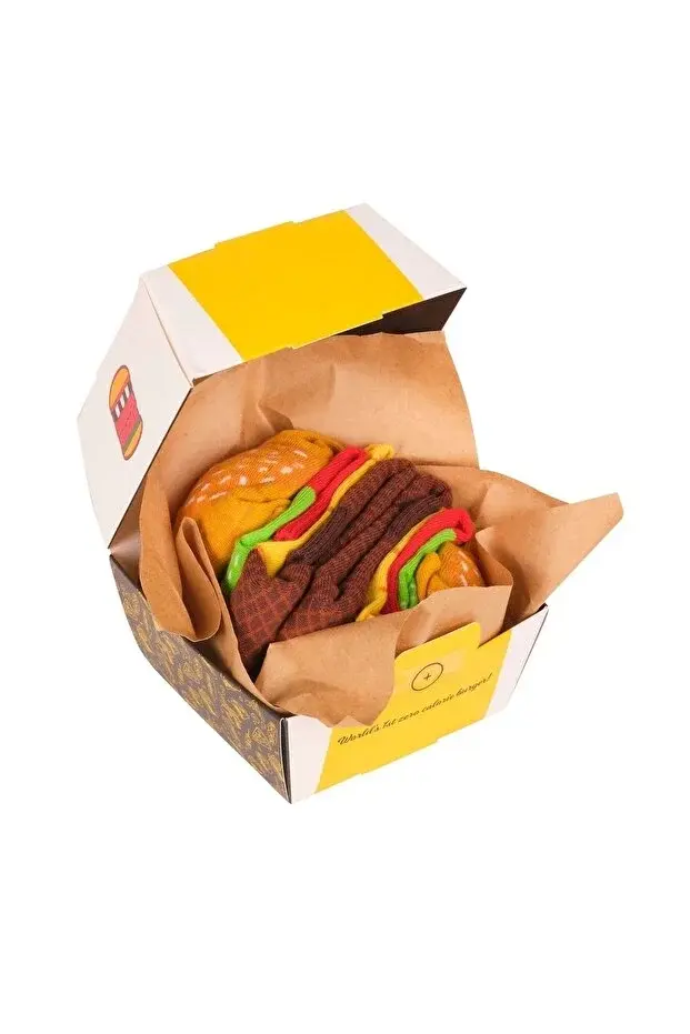 Socks + Stuff - Burger Socks - 2 Pairs of Socks