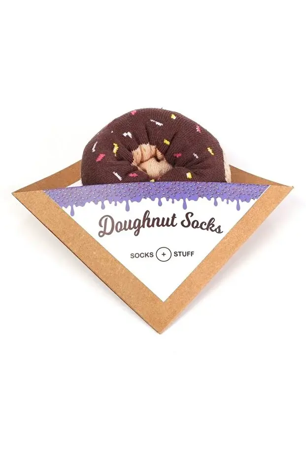 Socks + Stuff - Kids Socks - Chocolate Glazed Donut