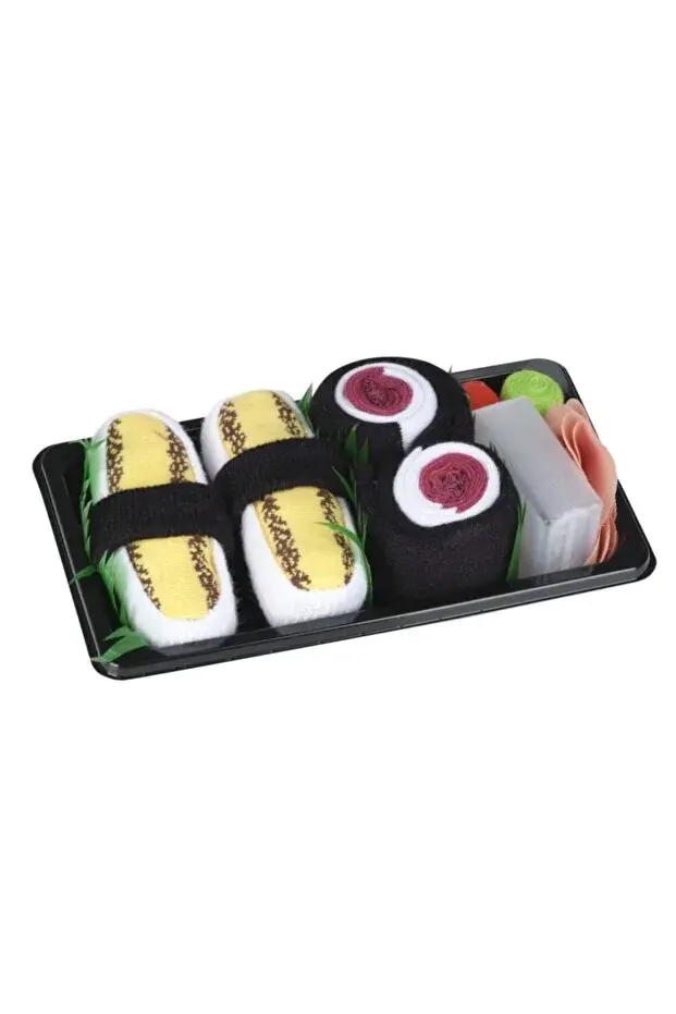 Socks + Stuff - Kids Socks - Egg Nigiri Sushi - 2 Pairs of Socks