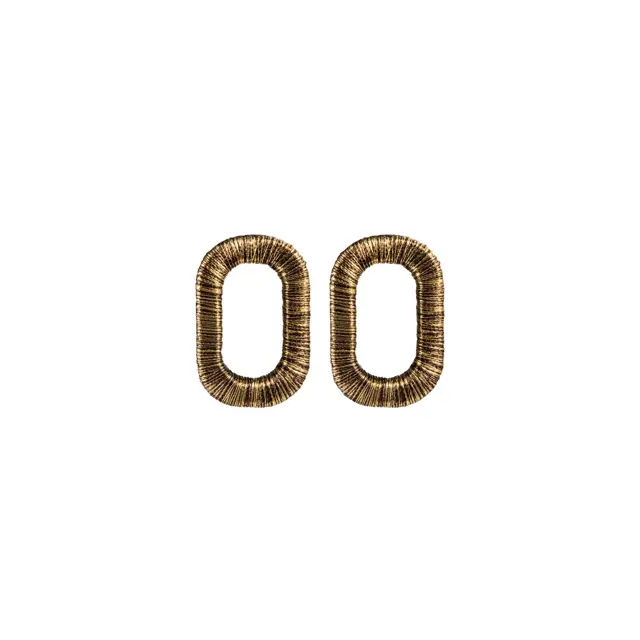 Serena Uziyel - Earrings - One Chain Catena - Antique Gold