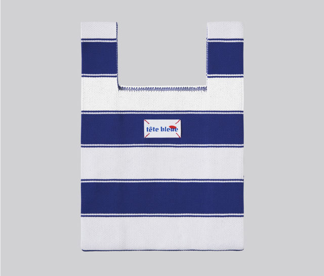 Tête Bleue - Tote Bag - Lea Striped Knit - Navy
