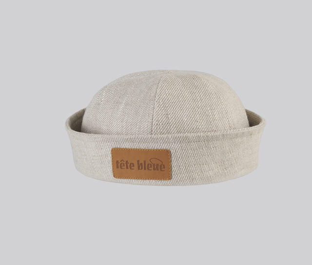  Tête Bleue - Hat - Yvette Sailor Canvas Dixie Cup - Linen Beige