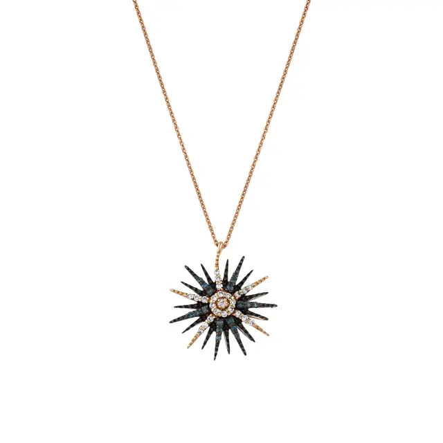Bee Goddess - Jardin Star Altın Mavi Elmas Kolye