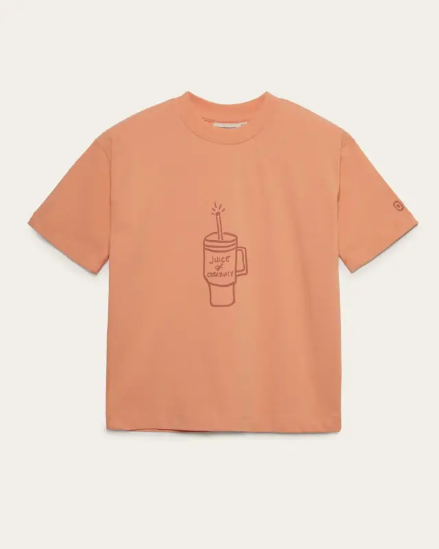 Chief Imagination Officer - Organic Cotton T-Shirt - Peach