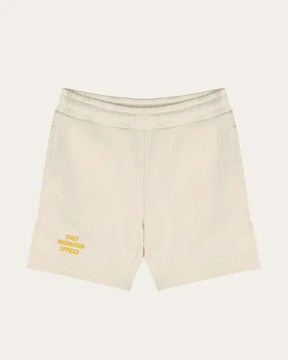 Chief Imagination Officer - Organic Cotton Shorts - Ecru