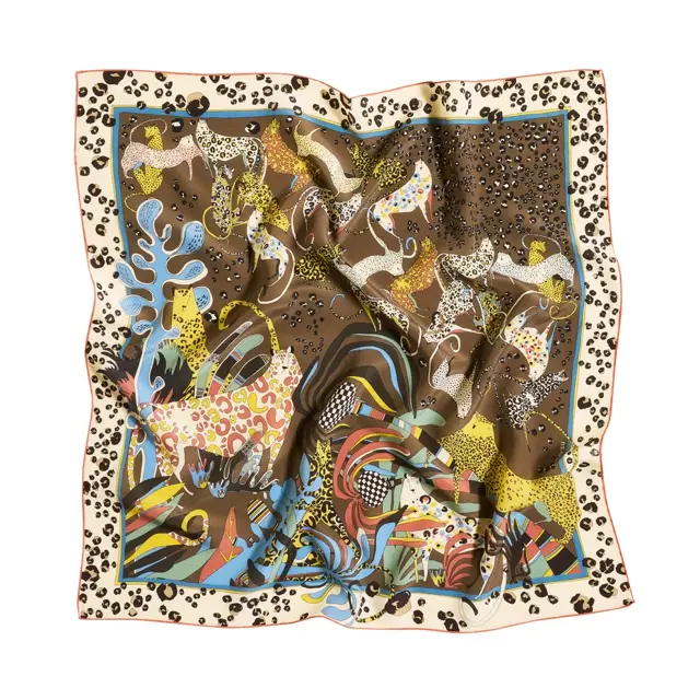 Rumisu - Silk Scarf - Wild Momentum - 64 x 64 cm