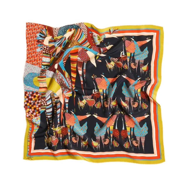 Rumisu - Silk Scarf - Birds of a Feather - 64 x 64 cm