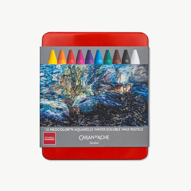 İM x Caran d'Ache - 10 Pieces Pastel Crayon Set- Mehmet Güleryüz "Seaman"