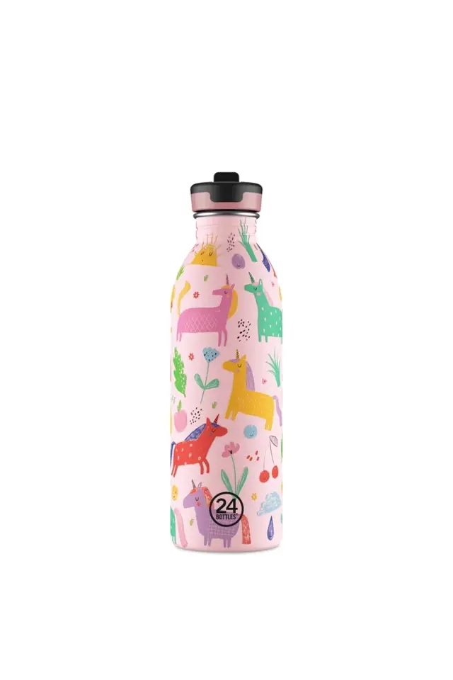 24 Bottles - Magic Friends Stainless Steel Kids' Water Bottle with Straw, 500ml