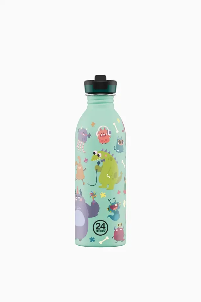 24 Bottles - Spooky Friends Stainless Steel Kids' Water Bottle with Straw, 500ml
