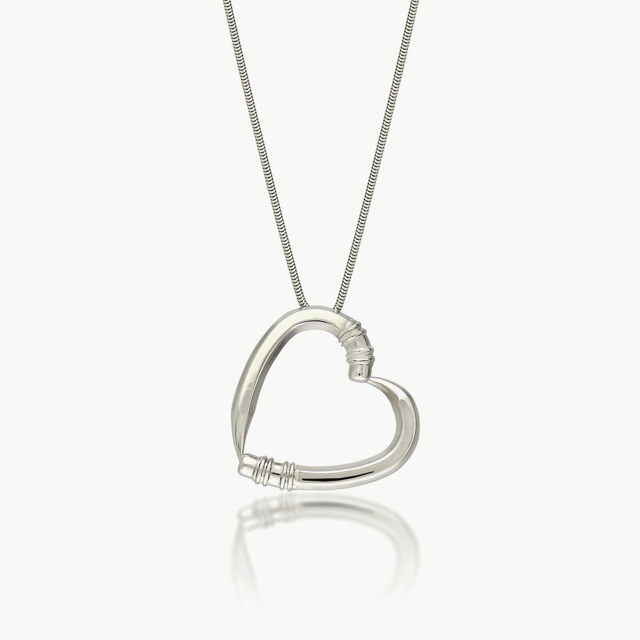 Silver Necklace - Heraclitus Heart