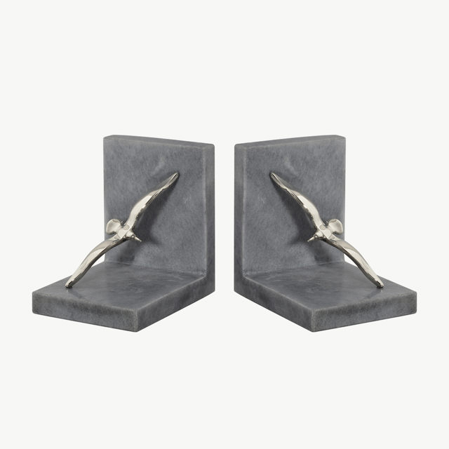 Marble Bookend - White Bronz